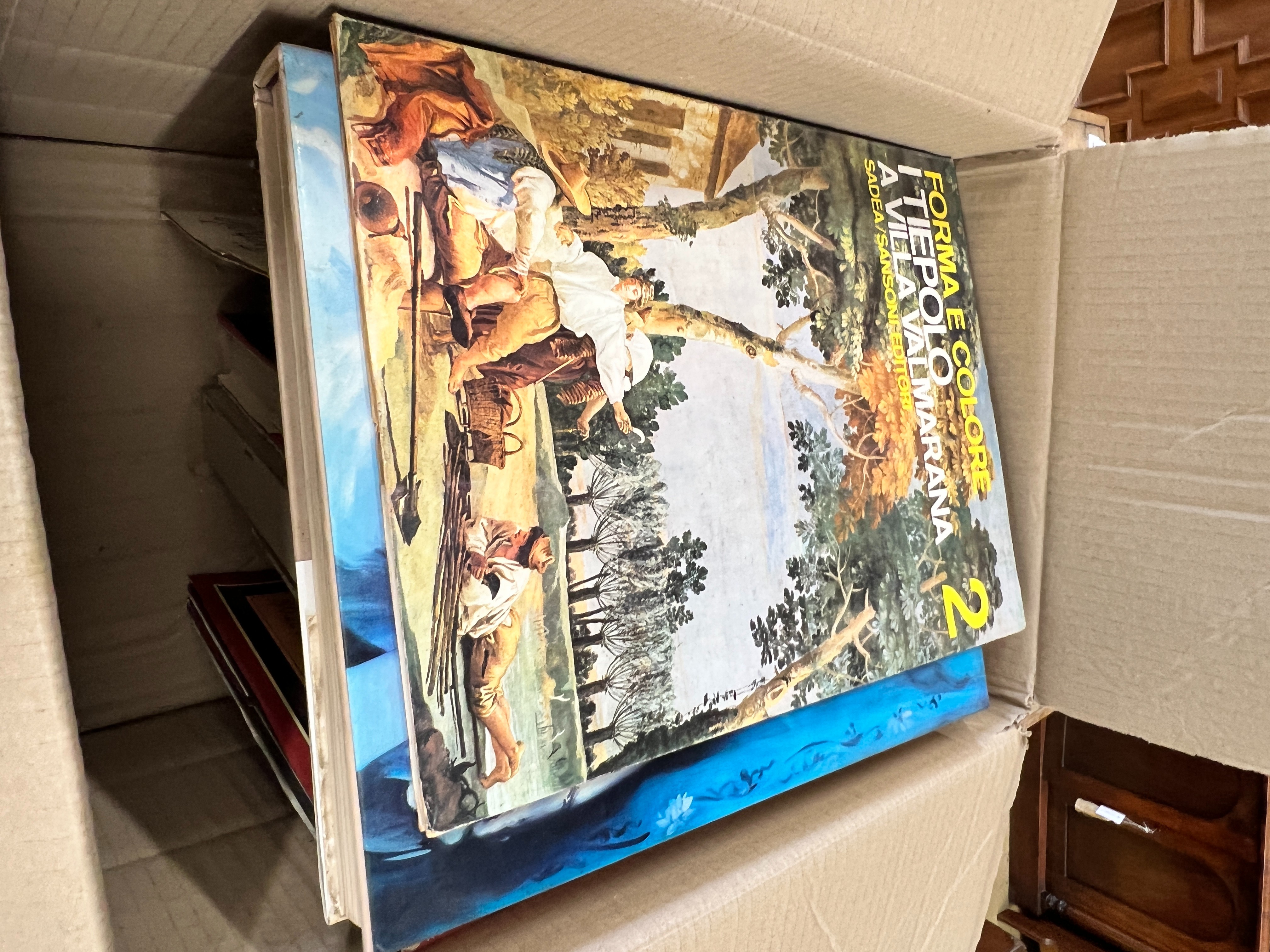 Five boxes of assorted fine art reference books